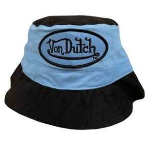 Von Dutch Black and Light Blue Hat, NWOT
